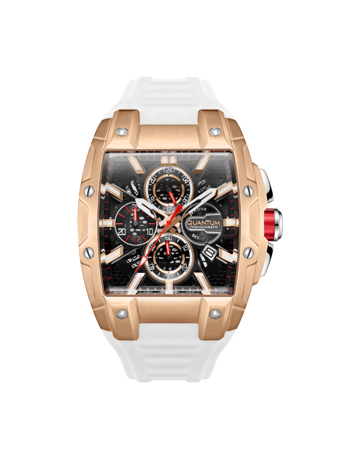 QUANTUM Men's Chronograph Black Dial Watch - HNG1161.453
