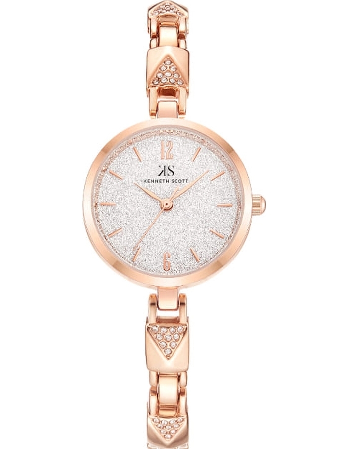 Kenneth Scott Women's Analog Silver Dial Watch - K23507-RBKS