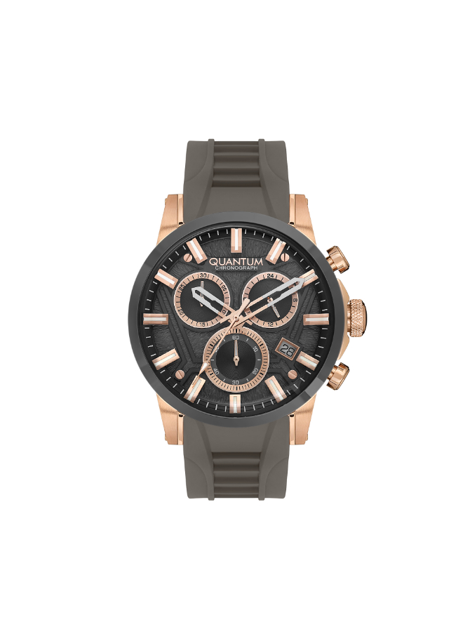 Quantum Men's Chronograph Brown Dial Watch - PWG1126.444