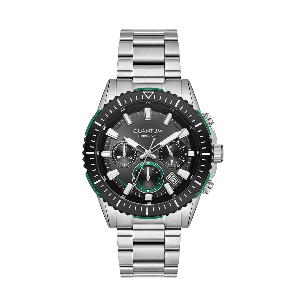 QUANTUM Men's Chronograph Black Dial Watch - PWG1128.351