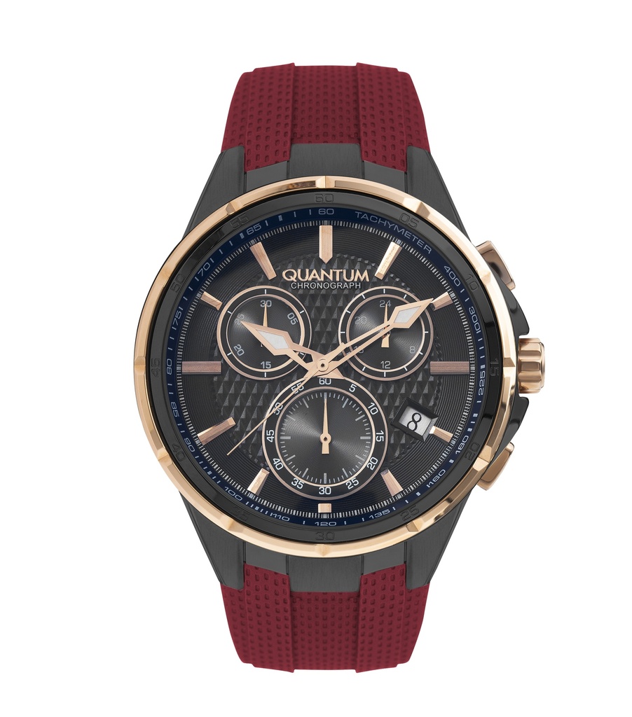 Quantum Men's Chronograph Grey Dial Watch - PWG953.868