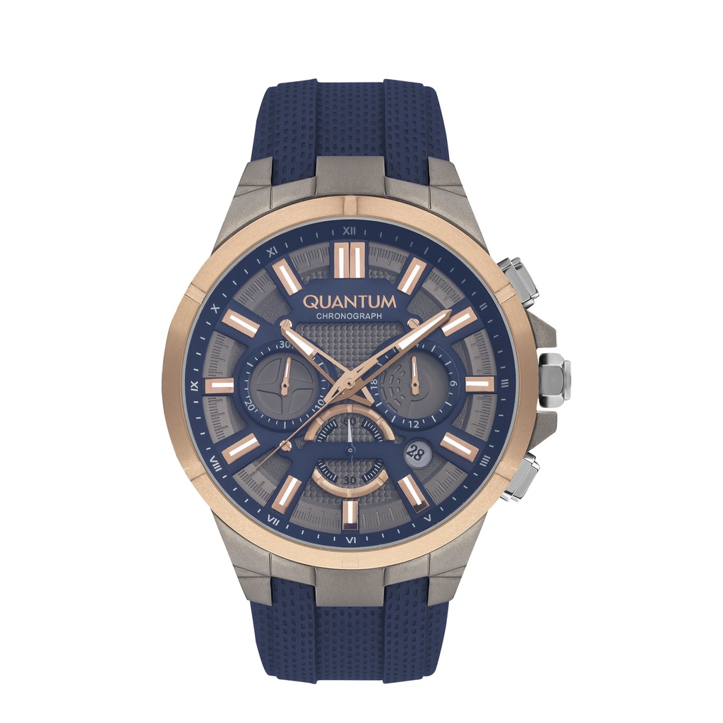Quantum Men's Chronograph Titanum Dial Watch - TTG13.69
