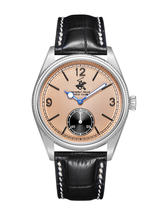 BHPC Gents 3H Fn S.S Case BLACK LEATHER Band 474C Dial