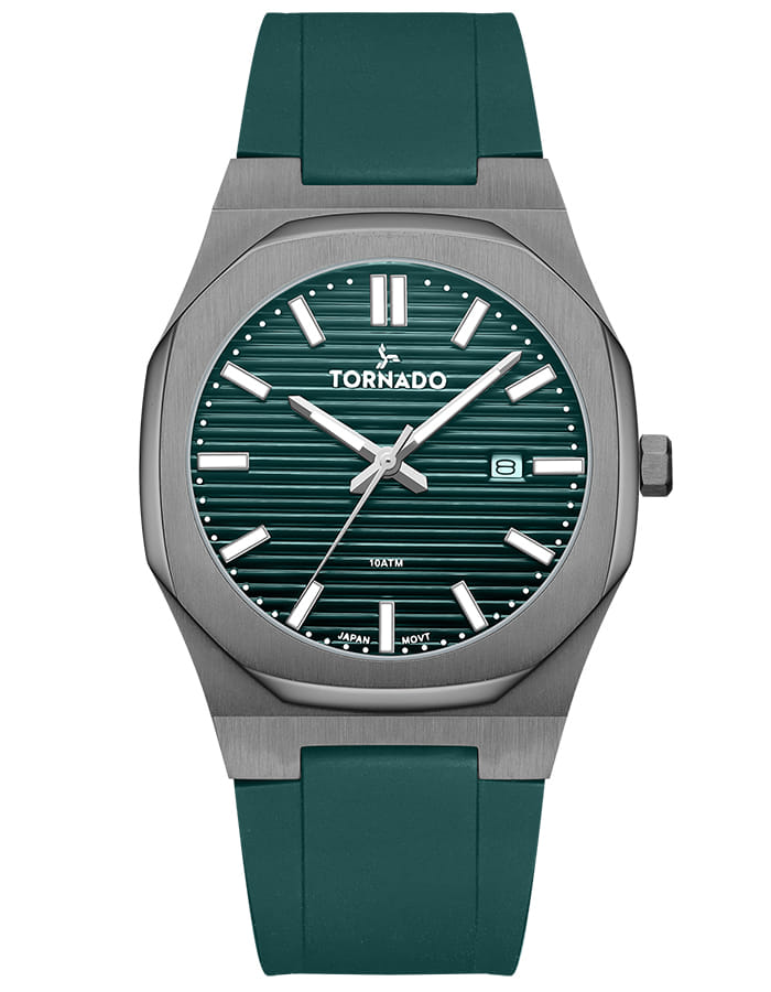 Tornado SPECTRA Men's Analog Green Dial Watch - T22002-XSGG