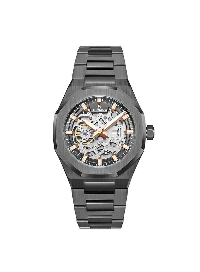 Tornado AUTONOVA AUTOMATIC Men's Automatic Grey Dial Watch - T24303-XBXXK