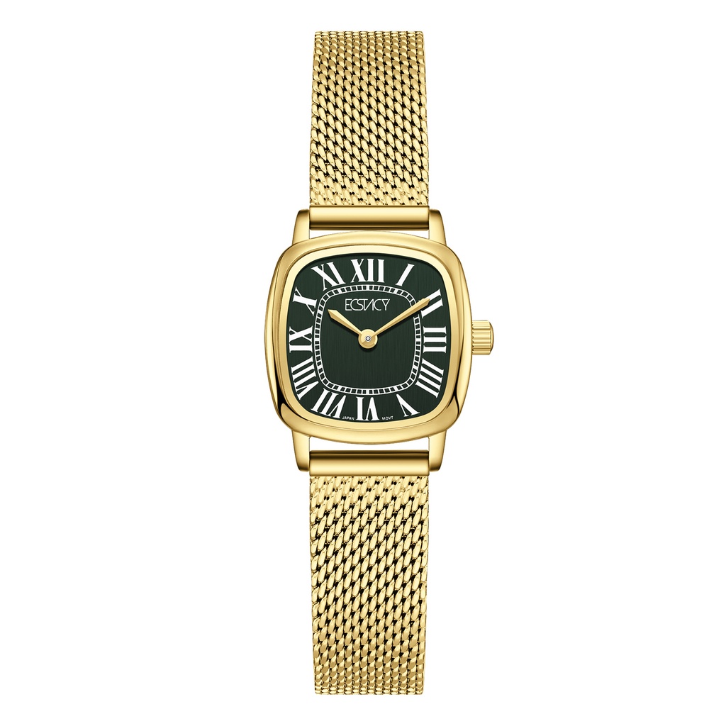 ECSTACY Women VJ20 Fn Gold Dial E25502-GMGG