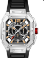 TORNADO Men Multi Function Fn Black Dial T26101-SFBB