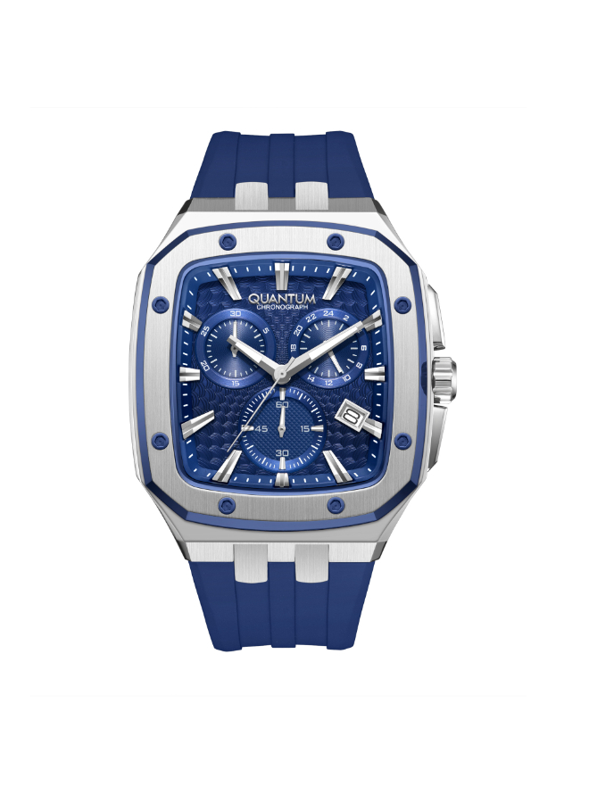 Quantum Men's Chronograph Dark Blue Dial Watch - HNG1033.389