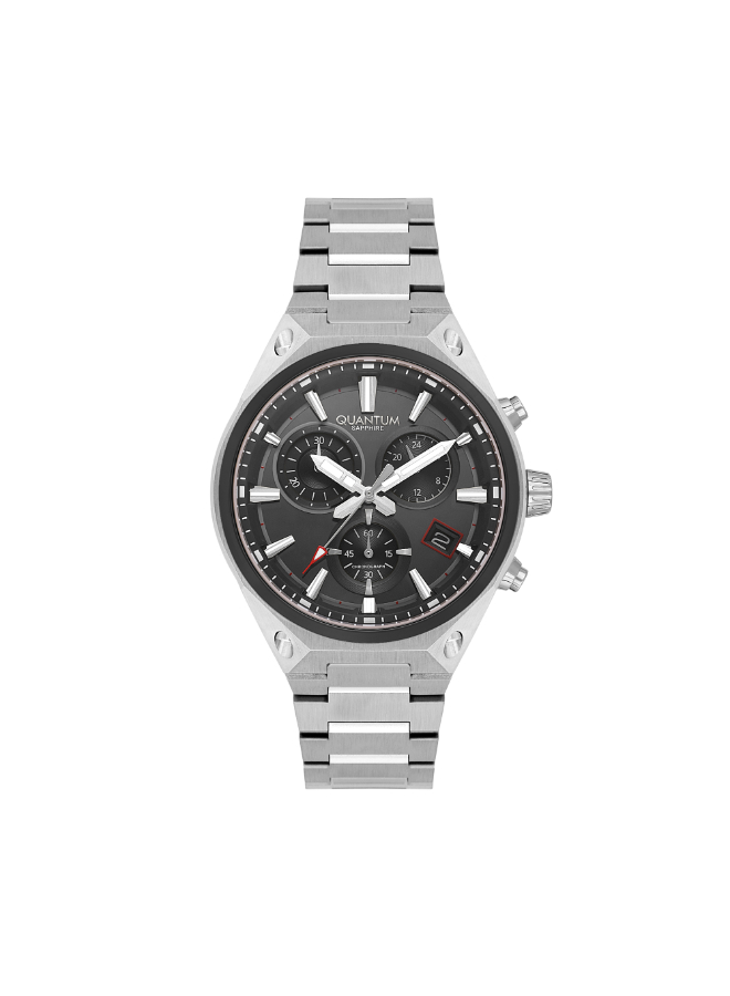 QUANTUM Men's Chronograph Black Dial Watch - HNG1172.350