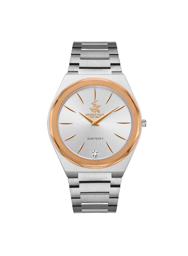 BEVERLY HILLS POLO CLUB Men's Analog Silver Dial Watch - BP3667X.330