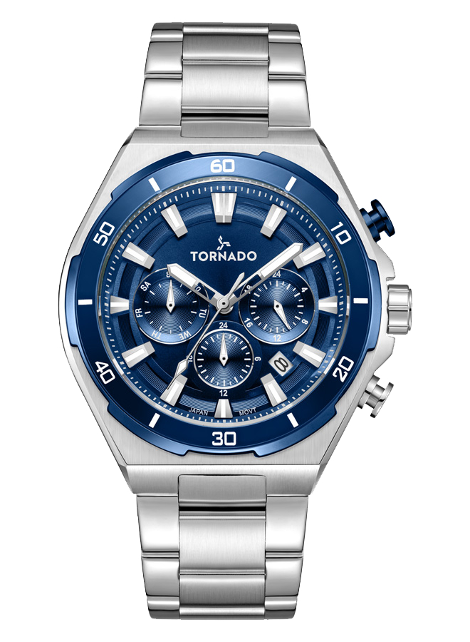 TORNADO STRELLAR X Men's Multi Function Blue Dial Watch - T24104-SBSN