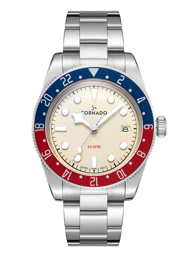 TORNADO LUMINA DATE JUST Men's Analog Beige Dial Watch - T24006-SBSI