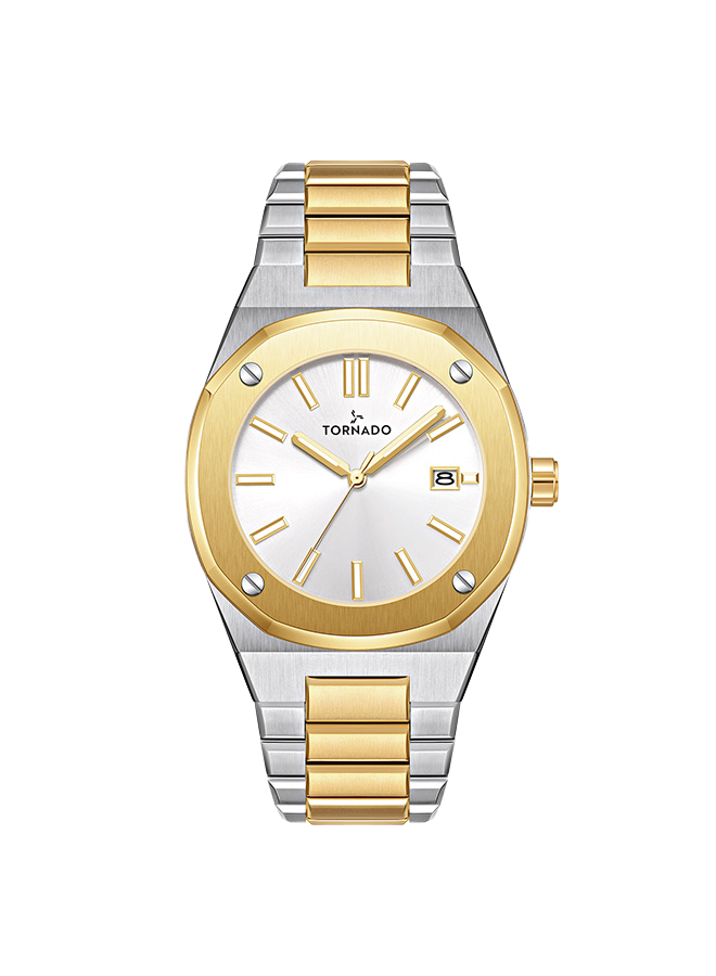 TORNADO AURORA TWILIGHT Men's Analog White Dial Watch - T23003-TBTW