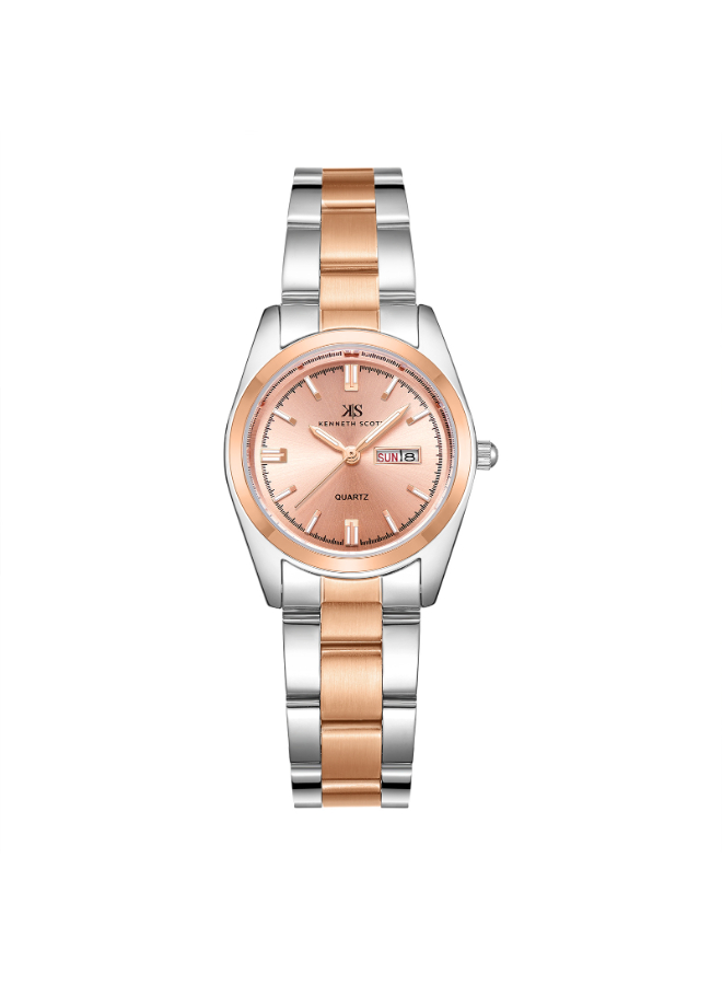 Kenneth Scott Women's Analog Mother Of Pearl Dial Watch - K23543-RBKM