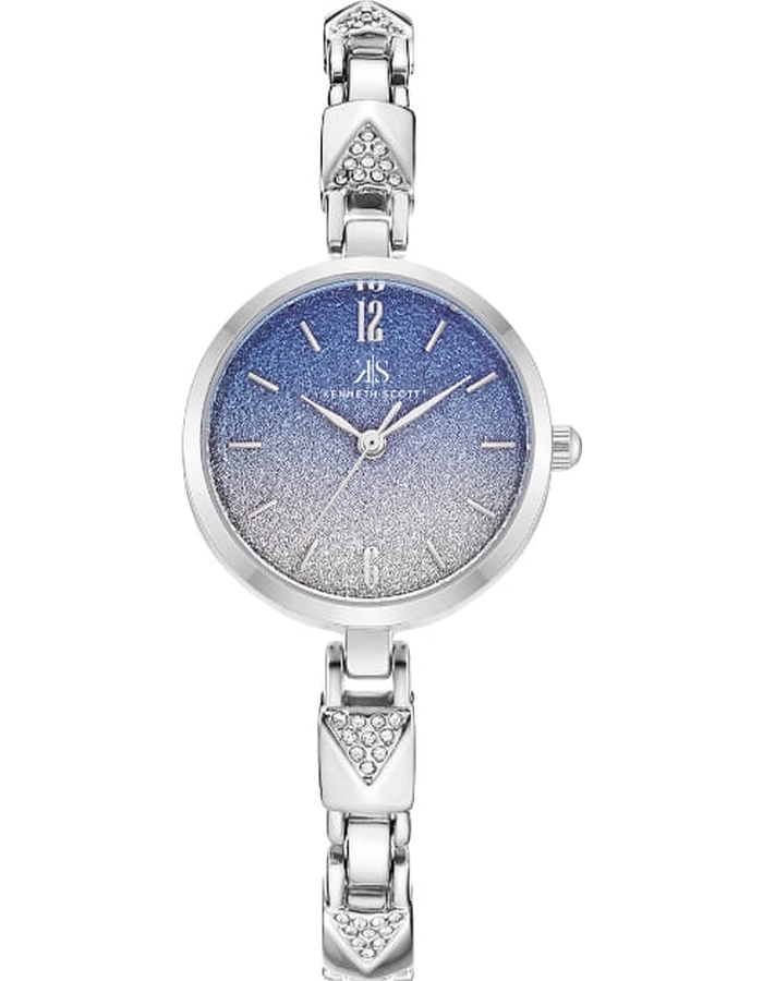 Kenneth Scott Women's Analog Blue Dial Watch - K23507-SBSL