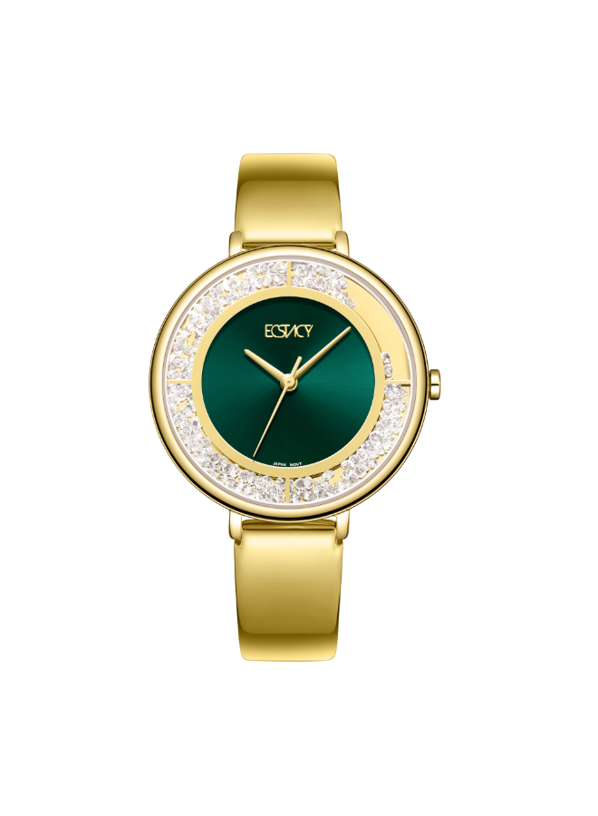 Ecstacy Women's Analog Green Dial Watch - E23501-GBGG