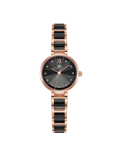 [K22531-KCBB] Kenneth Scott Women's Analog Black Dial Watch - K22531-KCBB