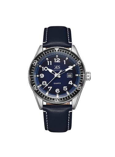 [K23028-SLNN] Kenneth Scott Men's Analog Dark Blue Dial Watch - K23028-SLNN