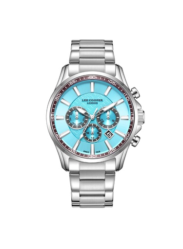 [LC08149.300] Lee Cooper Men's Multi Function Light Blue Dial Watch - LC08149.300