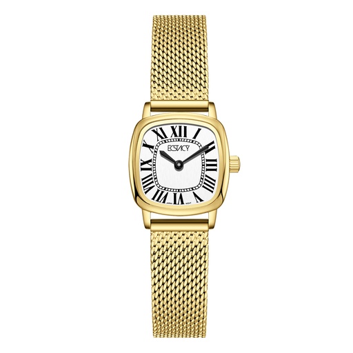 [E25502-GMGW] ECSTACY Women VJ20 Fn White Dial E25502-GMGW