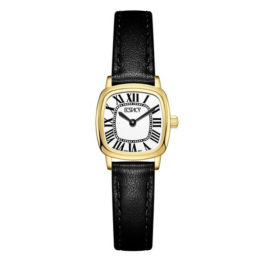 [E25502-GLBW] ECSTACY Women VJ20 Fn White Dial E25502-GLBW