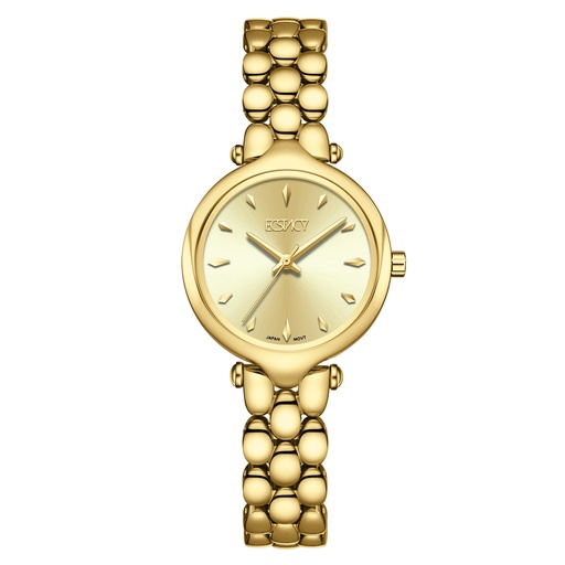 [E25503-GBGC] ECSTACY Women 2035 Fn Champagne Dial E25503-GBGC