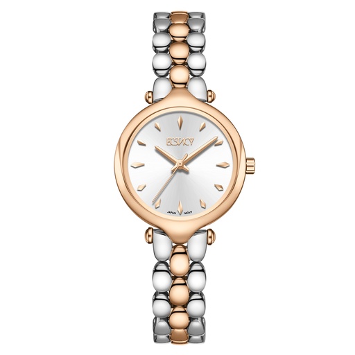 [E25503-GBKS] ECSTACY Women 2035 Fn Silver Dial E25503-GBKS