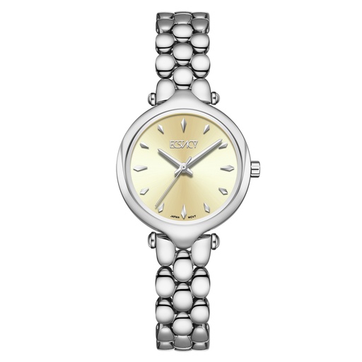 [E25503-SBSI] ECSTACY Women 2035 Fn Ivory Dial E25503-SBSI