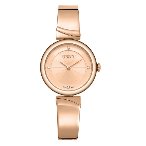 [E25508-RBKK] ECSTACY Women VJ20 Fn Rose gold Dial E25508-RBKK