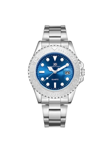 [K23022-SBSL] Kenneth Scott Men's Analog Blue Dial Watch - K23022-SBSL