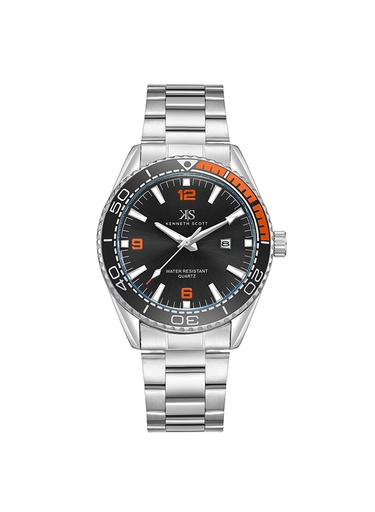[K23024-SBSB] Kenneth Scott Men's Analog Black Dial Watch - K23024-SBSB