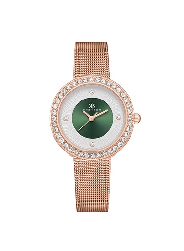 [K23535-RMKG] Kenneth Scott Women's Analog Green/White Dial Watch - K23535-RMKG