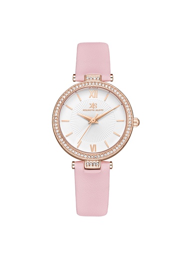 [K23539-RLPW] Kenneth Scott Women's Analog White Dial Watch - K23539-RLPW