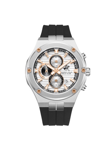 [BP3822X.331] Beverly Hills Polo Club Men's Multi Function Silver Dial Watch - BP3822X.331