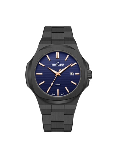 [T21001-XBXNK] TORNADO AURORA EON Men's Analog Blue Dial Watch - T21001-XBXNK