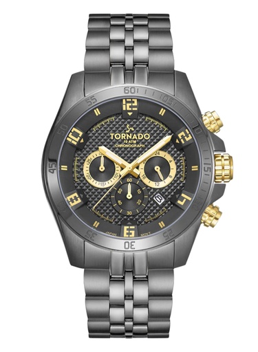 [T3149B-XBXBG] TORNADO CELESTIA CHRONO Men's Chronograph Black Dial Watch - T3149B-XBXBG