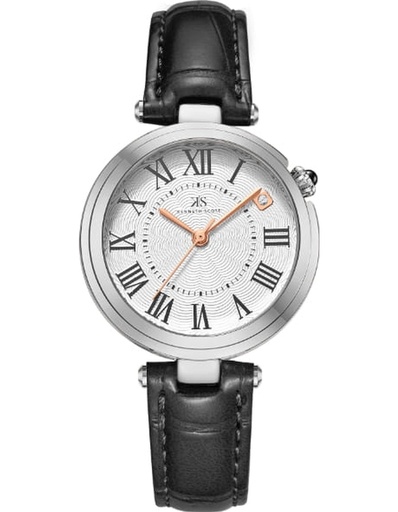 [K24510-SLBW] Kenneth Scott Women's Analog White Dial Watch - K24510-SLBW