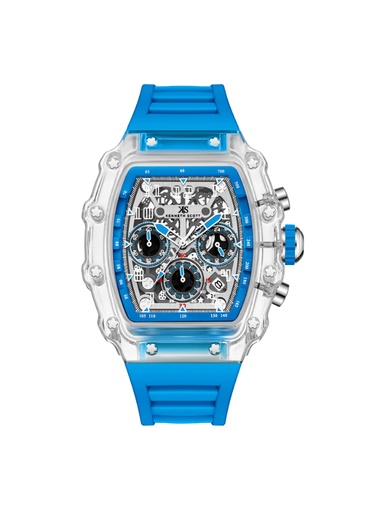 [K25103-ZSLI] Kenneth Scott Men's Multi Function Clear Dial Watch - K25103-ZSLI