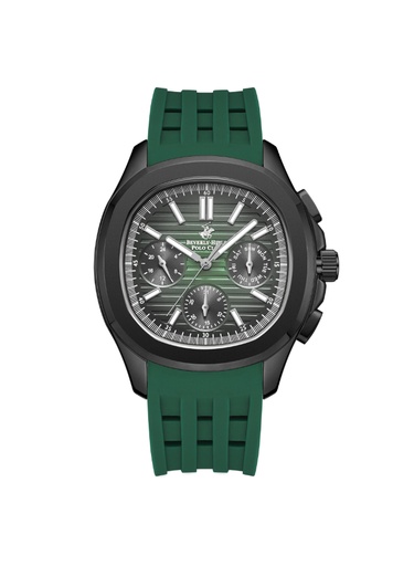[BP3211X.377] Beverly Hills Polo Club Men's Multi Function Green Dial Watch - BP3211X.377