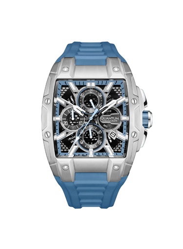 [HNG1161.357] QUANTUM Men's Chronograph Black Dial Watch - HNG1161.357