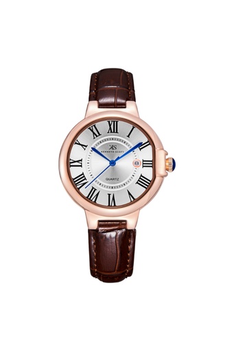 [K23553-RLDW] Kenneth Scott Women's Analog White Dial Watch - K23553-RLDW