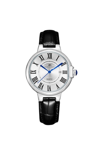 [K23553-SLBW] Kenneth Scott Women's Analog White Dial Watch - K23553-SLBW