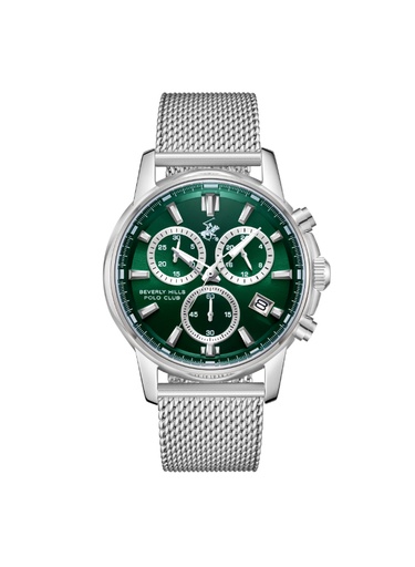 [BP3647X.370] BEVERLY HILLS POLO CLUB Men's Multi Function Dark Green Dial Watch - BP3647X.370